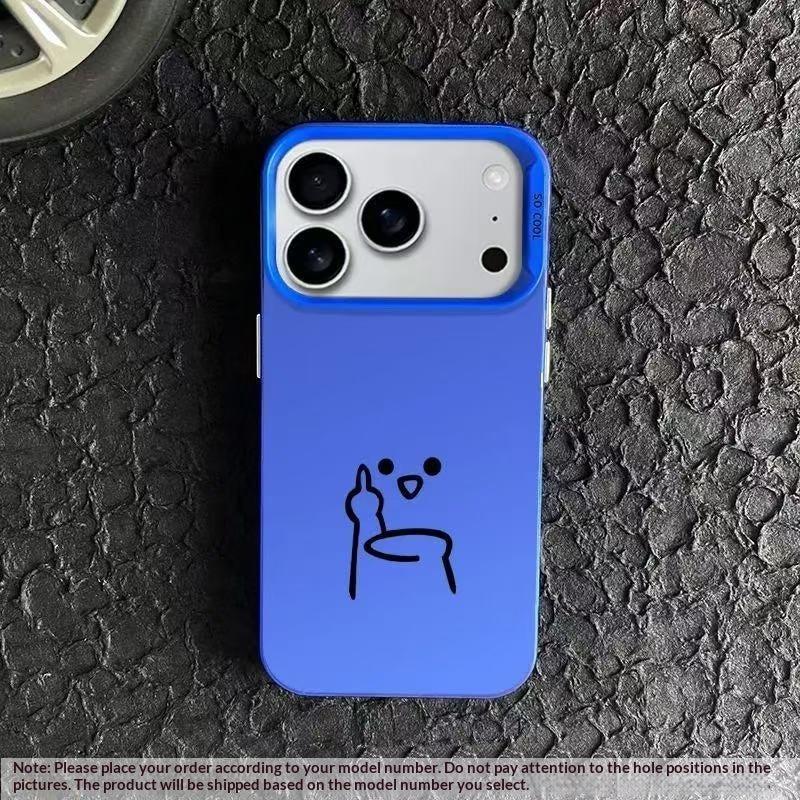 Design drôle degesture compatible avec le boîtier téléphonique Style personnalisé