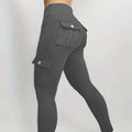 Pantalon de travail à haute élasticité pour femmes Yoga multi-poches