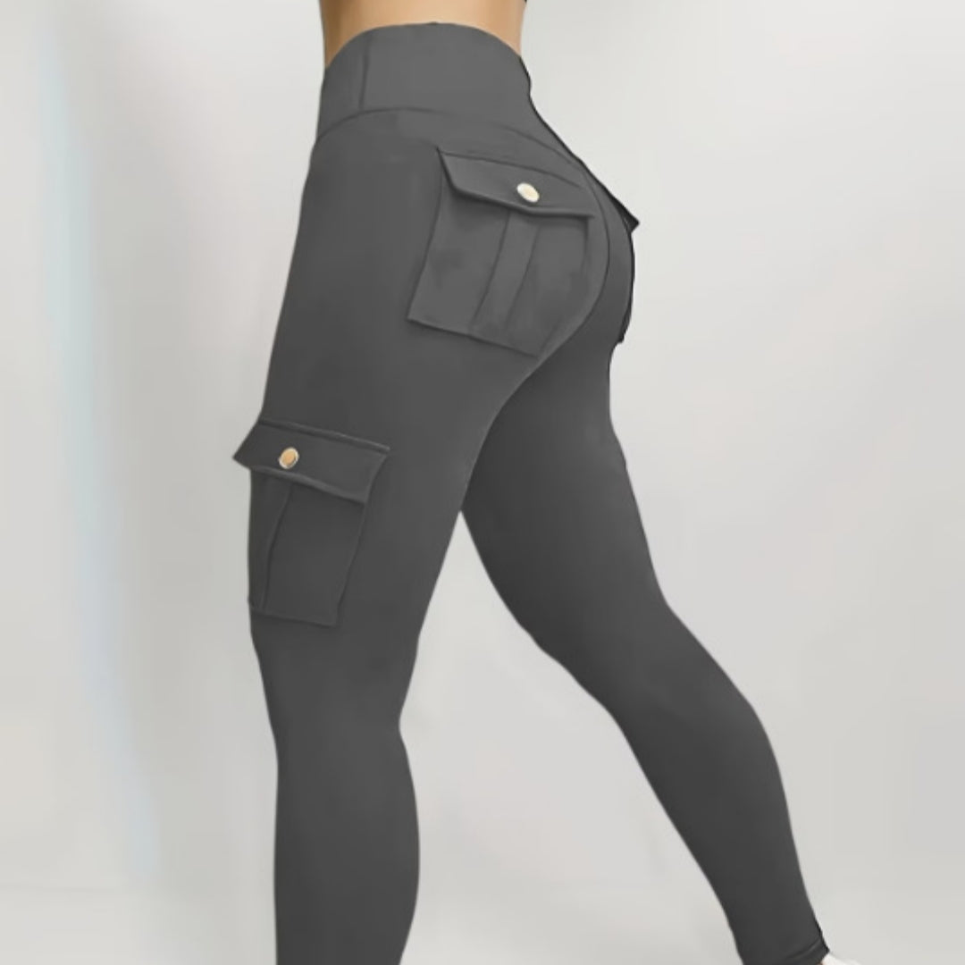 Pantalon de travail à haute élasticité pour femmes Yoga multi-poches
