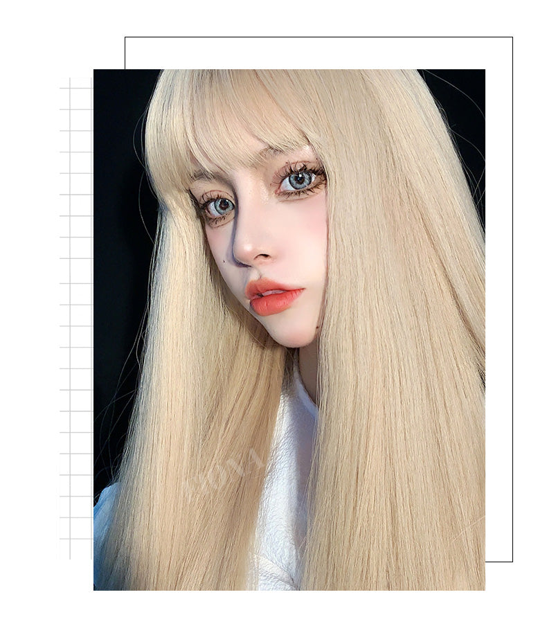 Long cheveux droit Cos Platinum mode
