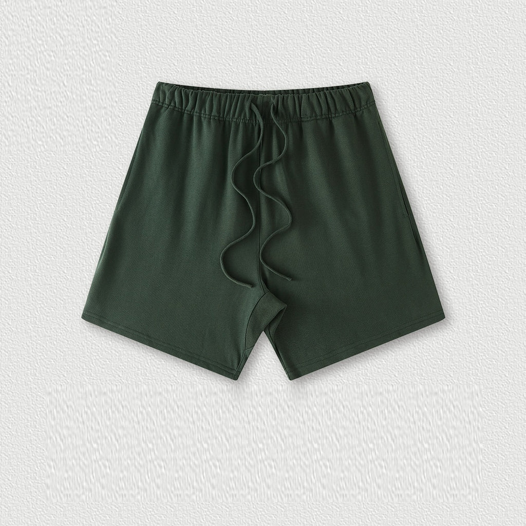 Couleur de la Terre Style de base Short en coton moyen et grand pour enfants