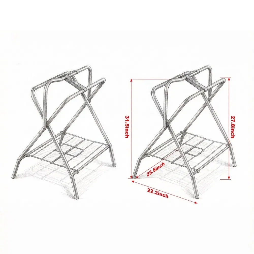 Rack pliant avec pliable pour garage