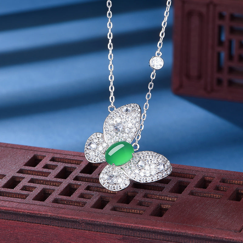 S925 Collier papillon en argent sterling