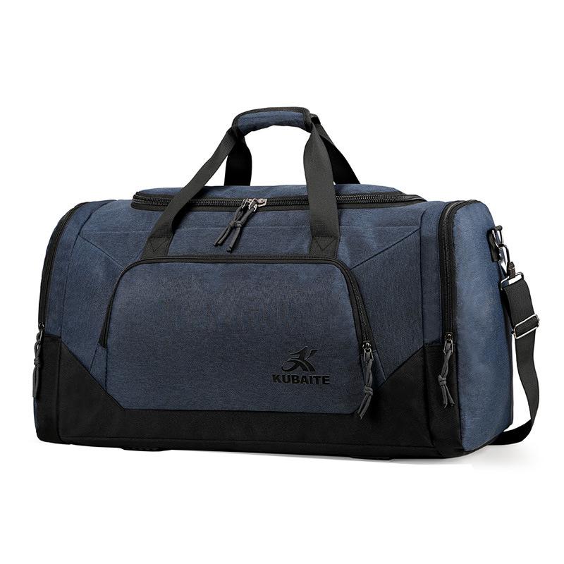 Sac multifonctionnel de gym de couleur solide avec grande capacité Et la séparation sèche-humide