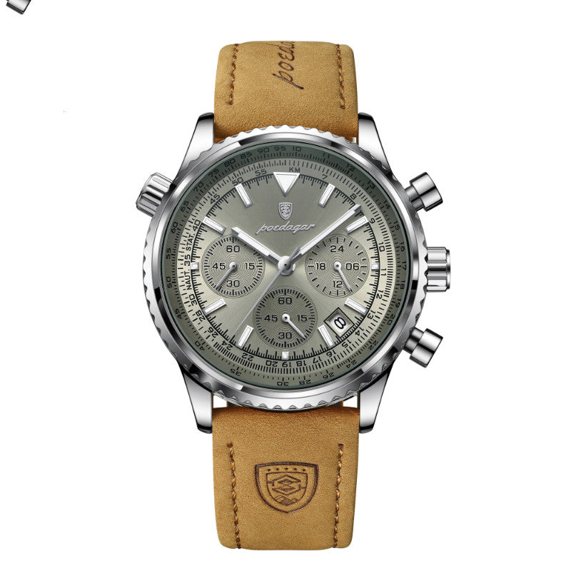 Automatique mécanique multi-fonctions haute-tendance étanche montre hommes et étudiant Quar