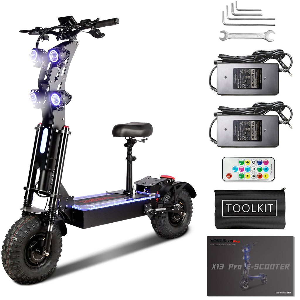 X14 High Power 13 pouces roue hors route 5000W moteur scooter électrique