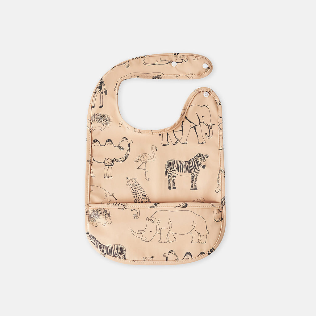 Nettoyant étanche de fermeture de snap Bib mangeant serviette de salive bille d'enfant