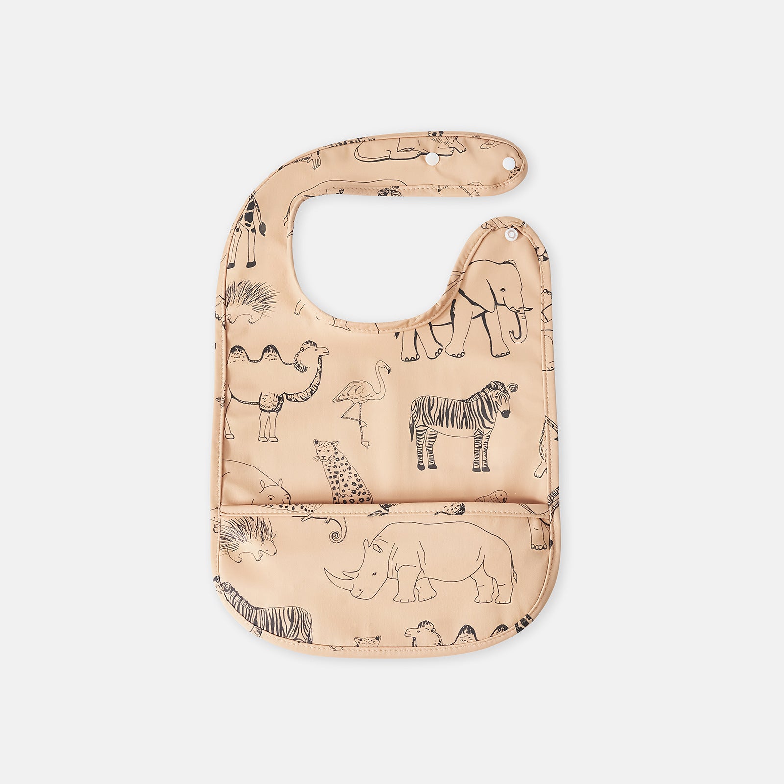 Nettoyant étanche de fermeture de snap Bib mangeant serviette de salive bille d'enfant