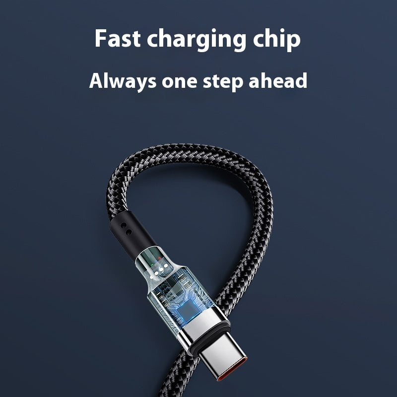 6A Double câble USB de type C 120W charge rapide
