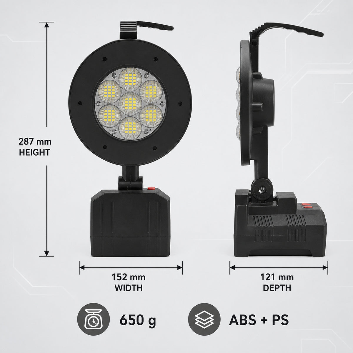 Puissance solaire rechargeable affichage de batterie fonction banque LED lumière de déluge W872A Sortie