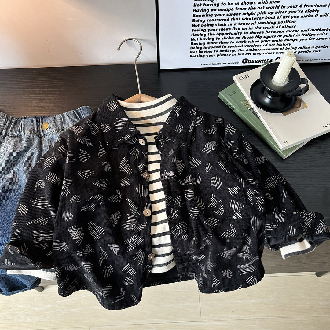 Robe de chemise pour enfants et vêtements de dessus