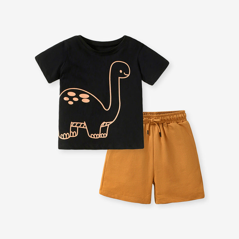 T-shirt à manches courtes d'été et shorts pour enfants