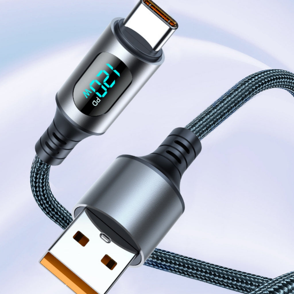 PD Smart Digital Display Câble de charge de données 3-en-1 Super-Fast