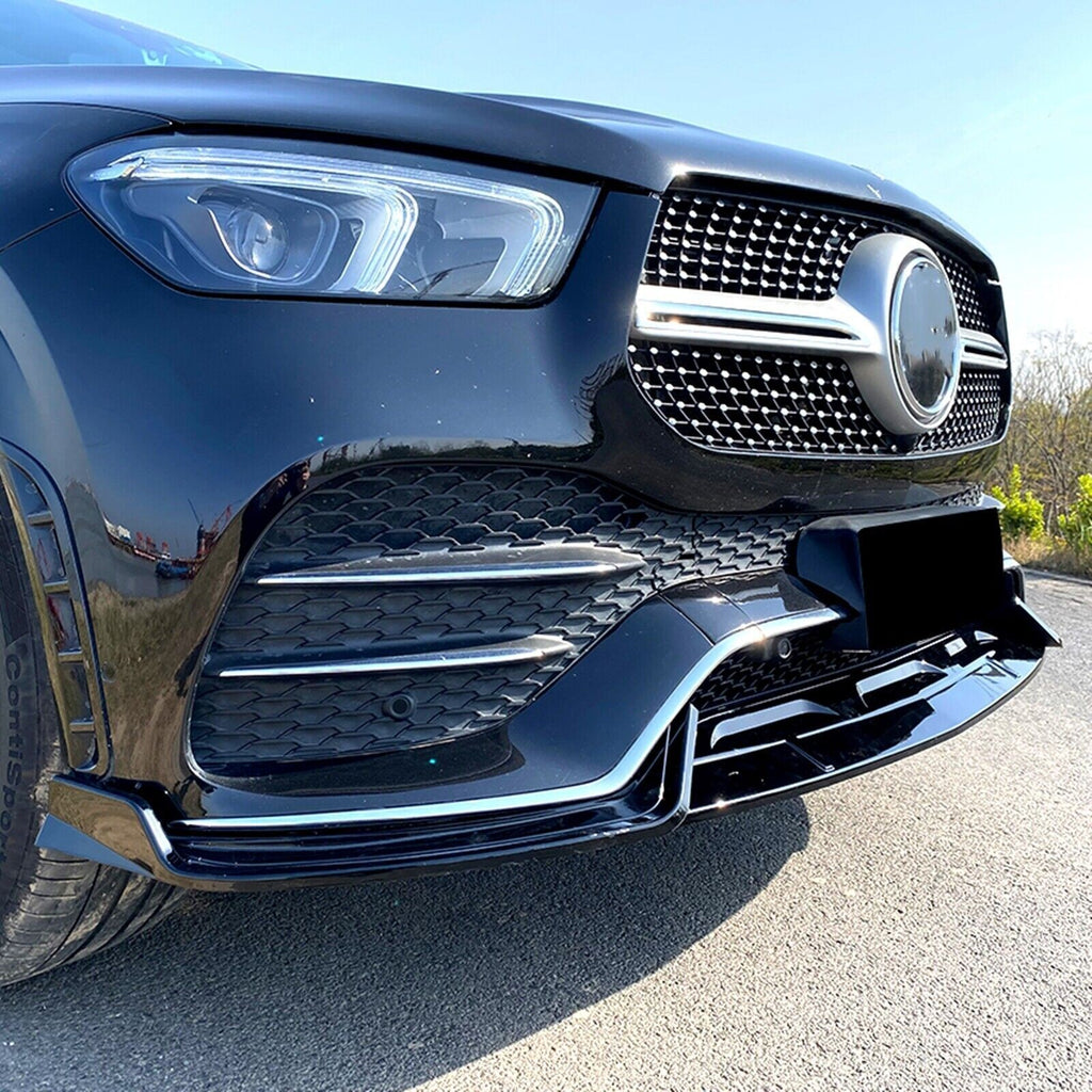 Gloss Black Front Spoiler Lip M Ercedes Classe GLE W167 C167
