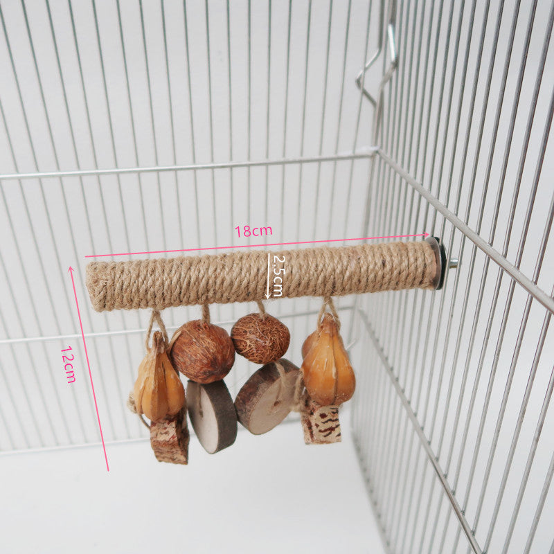 Approvisionnements en perroquet Support Rod Rope de chanvre