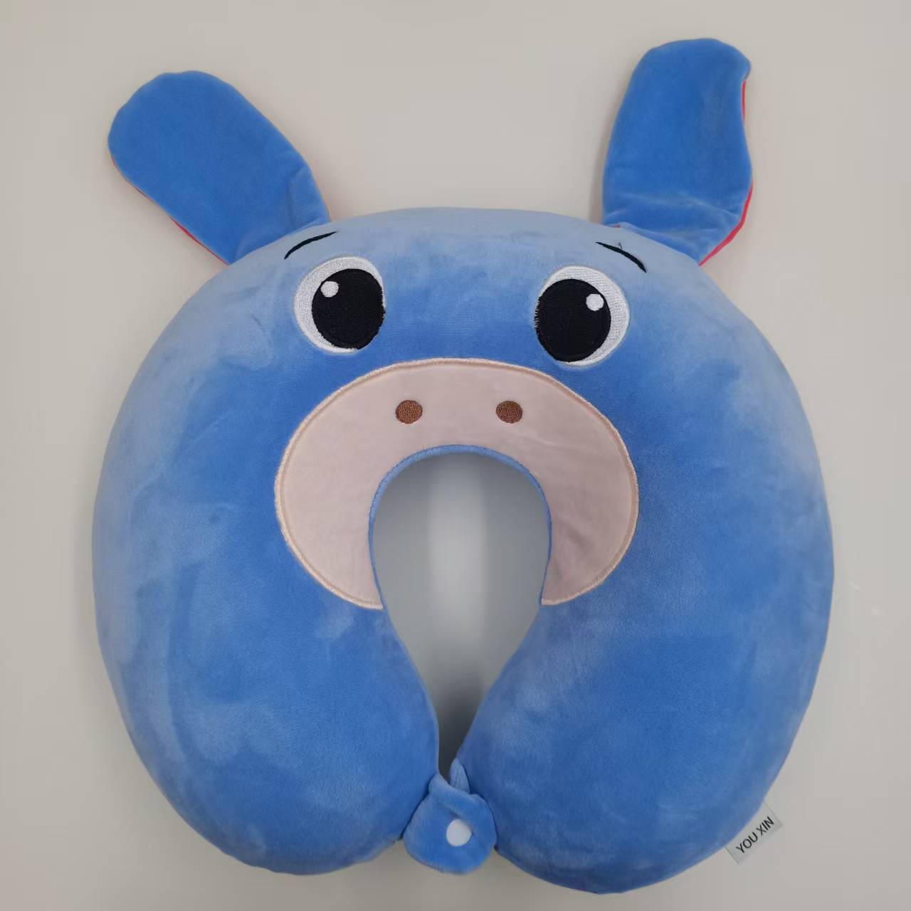Mignon Bleu Donkey Oreiller Col UShaped