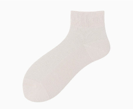 Hommes Court Printemps Été Mesh Respirant Sans couture Coton pur Hommes Chaussettes