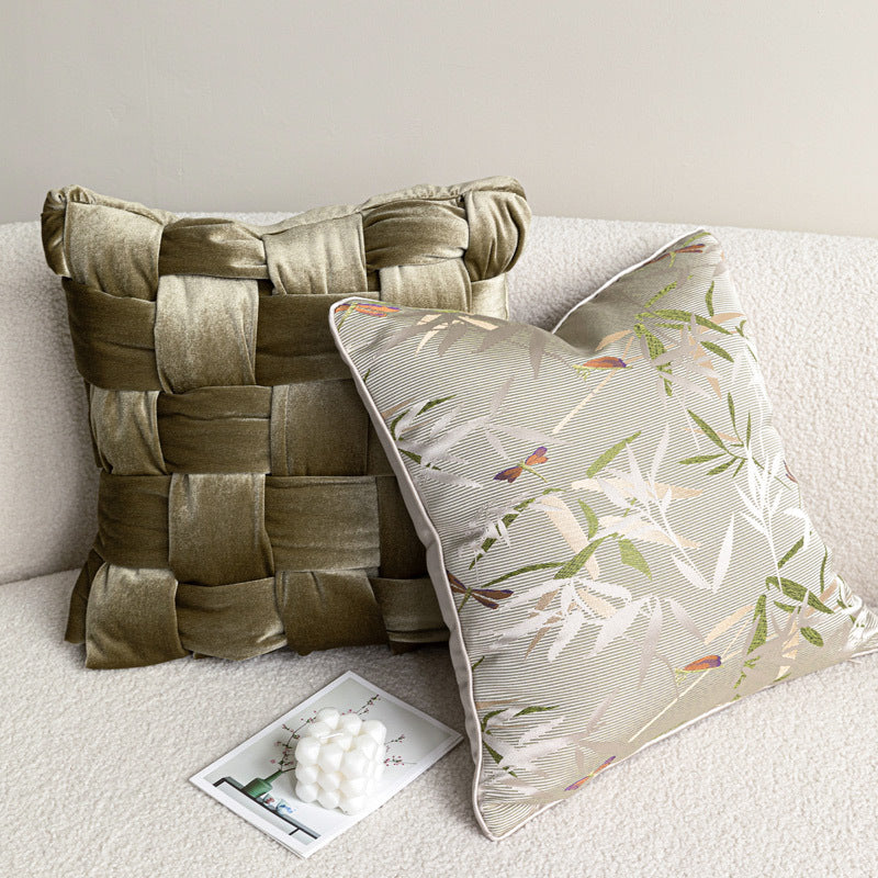 Encre chinoise style Dragonfly Salon Canapé lancer oreiller