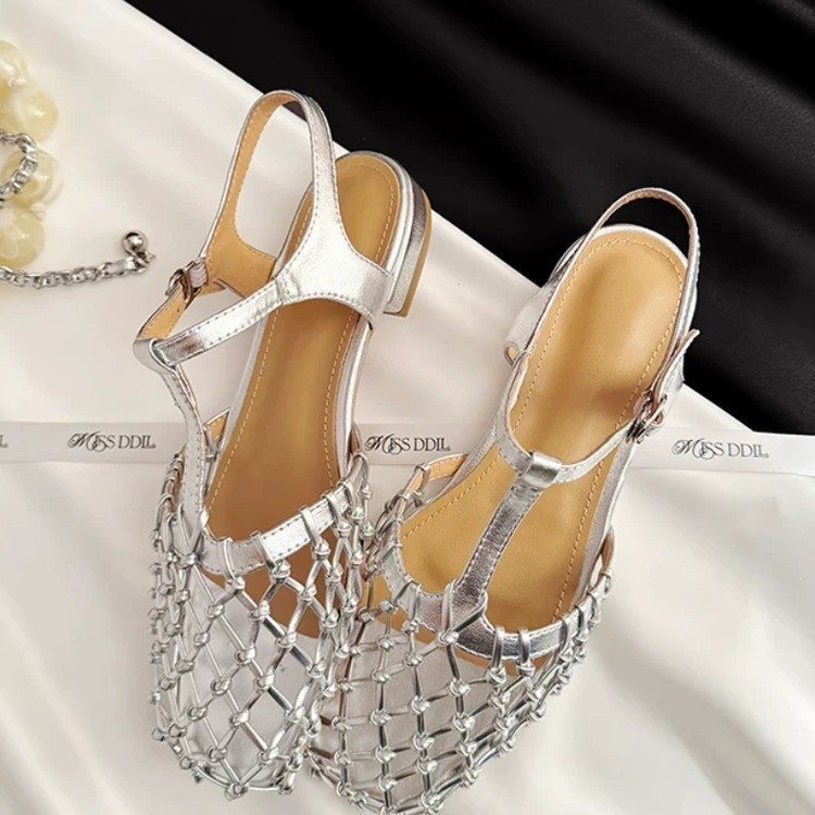 Sac Niche-design Chaussures Roman Sandales Mesh Upper