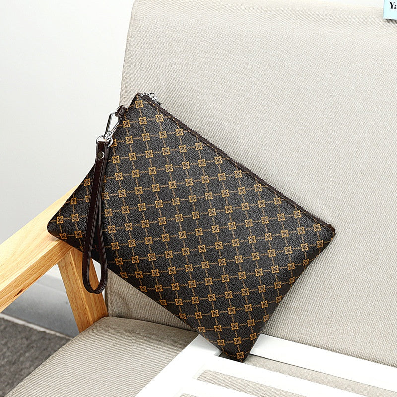 Pack enveloppe d'embrayage pour hommes Casual Gingham Check