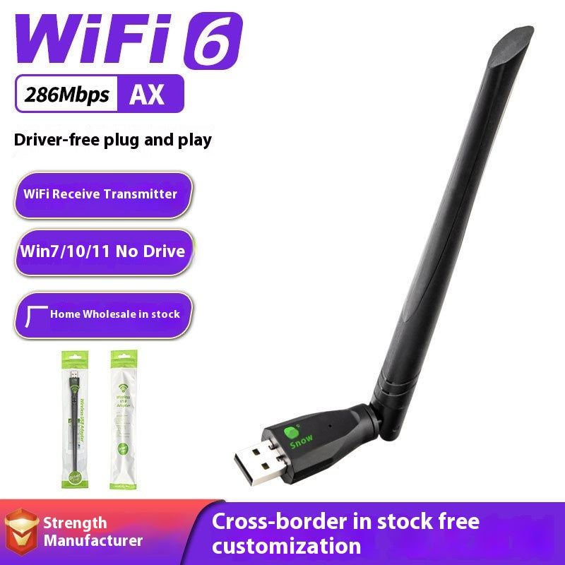 Transmetteur gratuit de récepteur de carte réseau sans fil WiFi6