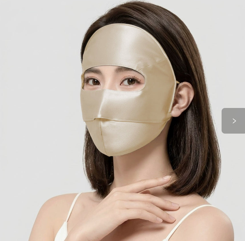 Masque visage en soie solaire pour femmes