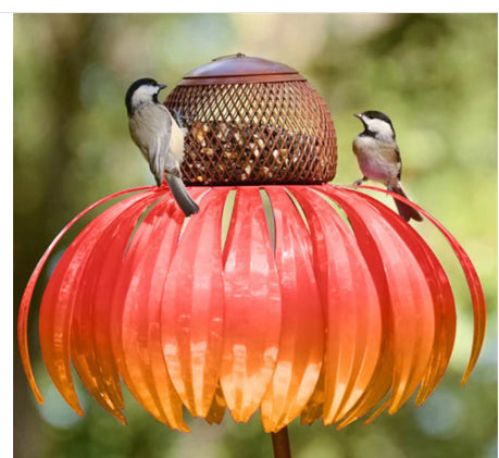 Nourriture d'oiseaux en forme de pétale de jardin