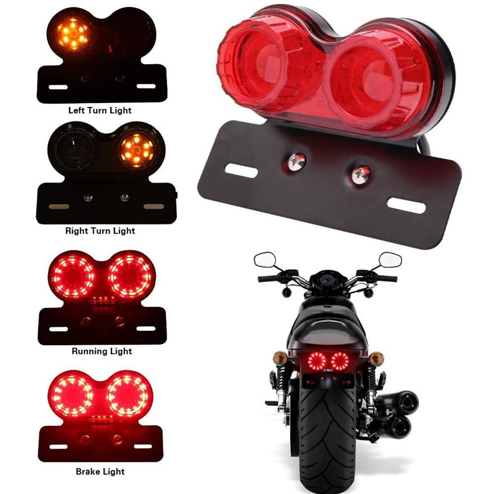 Feu de queue LED modifié de moto