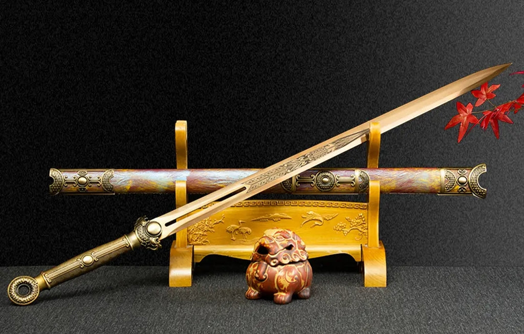 Jinsheng Integral Precious Sword High Manganese Steel Collection d'armes à froid auto-défense-
