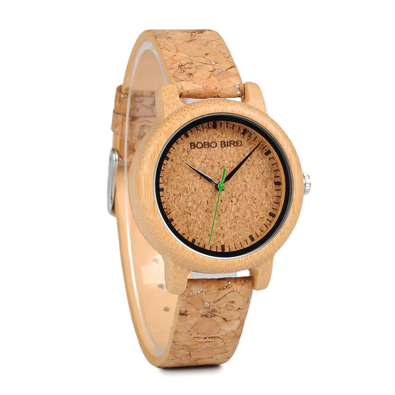 Montres en bambou et en bois