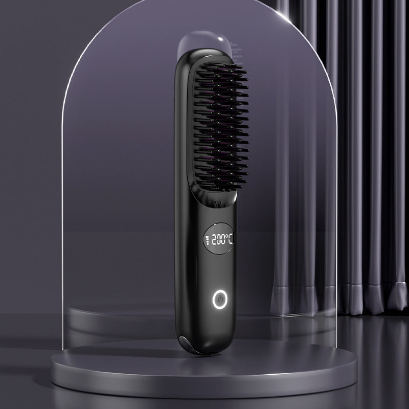 Peigne de chauffage en céramique à charge USB LCD