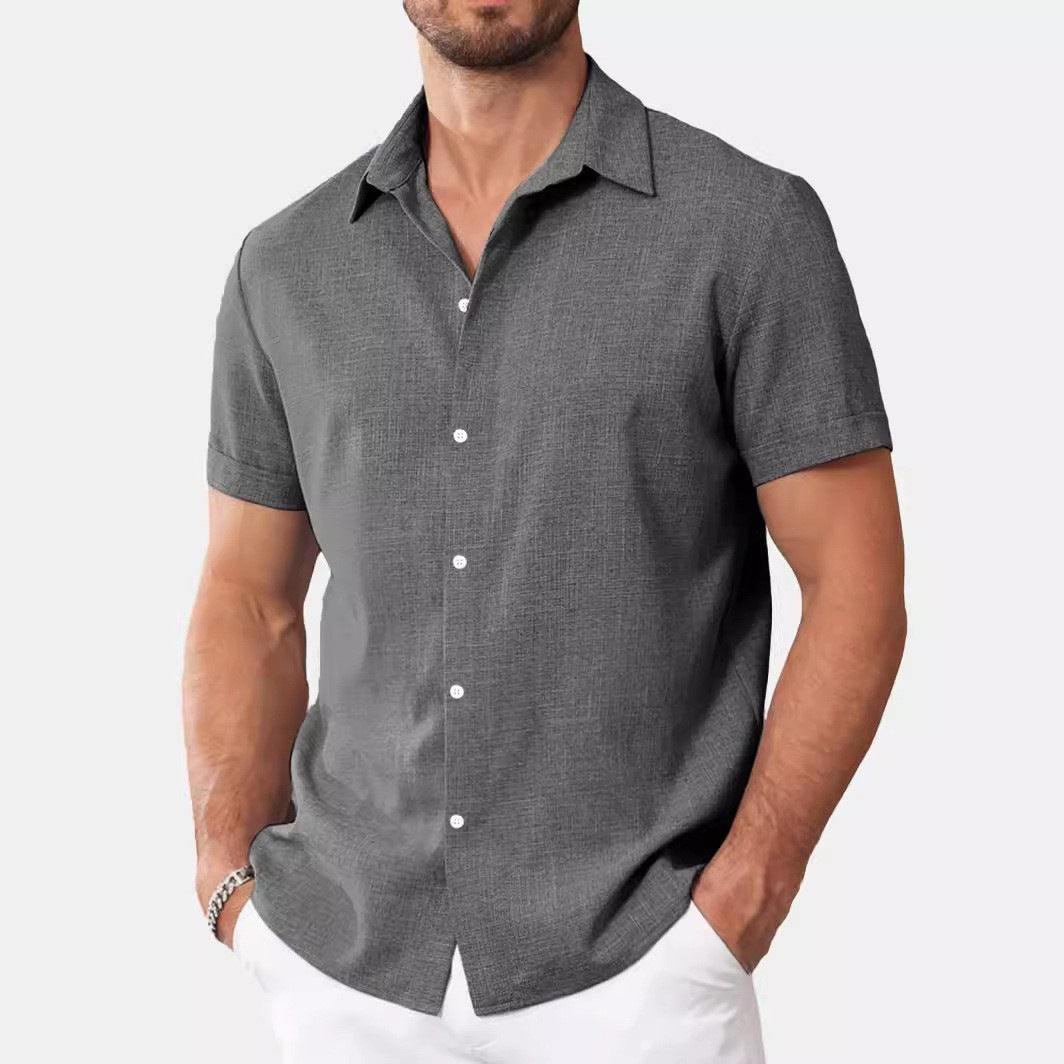 Chemise casual imprimé à manches courtes pour hommes