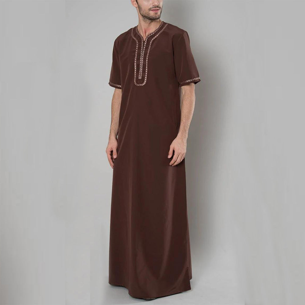 Robe musulmane perdue pour hommes