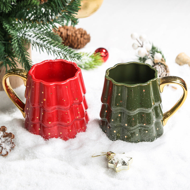 Set de cadeau en céramique de luxe de l'arbre de Noël