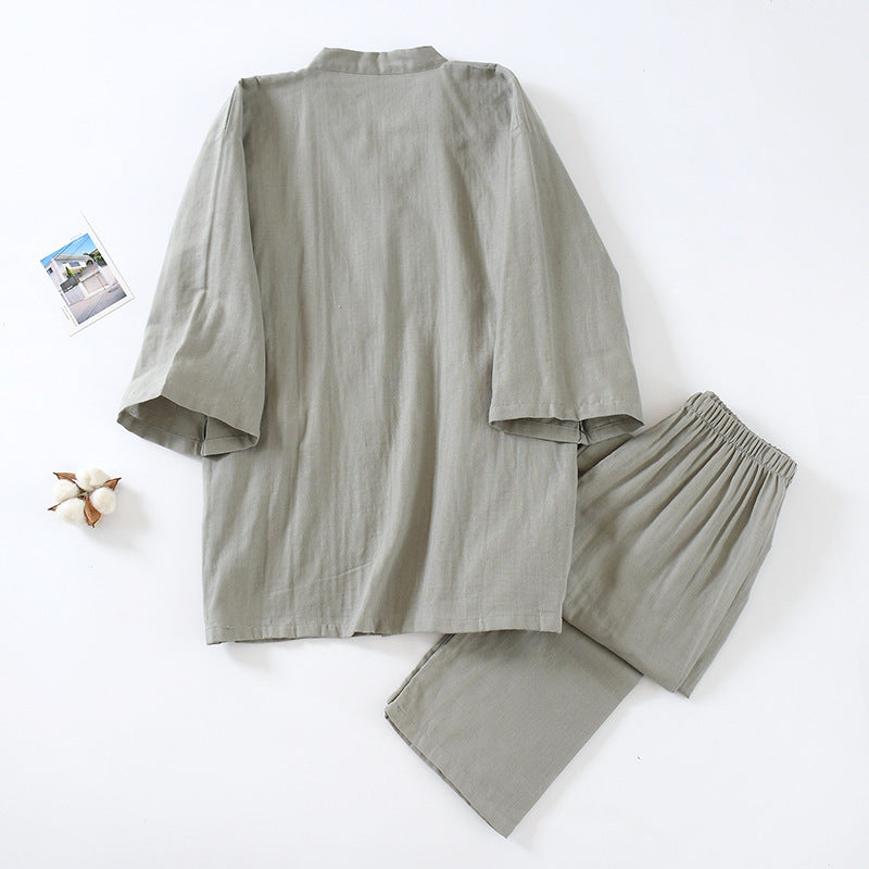 Pyjamas de pantoufles en coton pur pour hommes