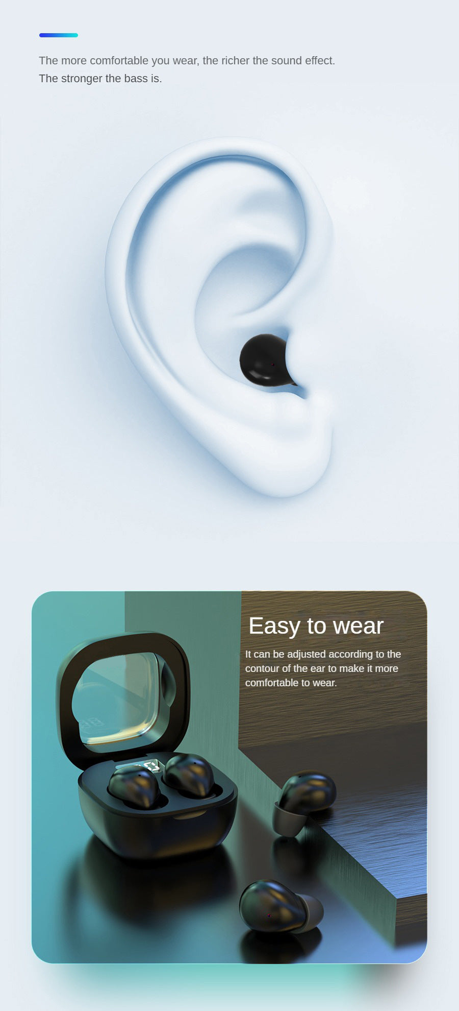 SK19 Wireless Bluetooth Headset High Sound Quality Noise Reduction