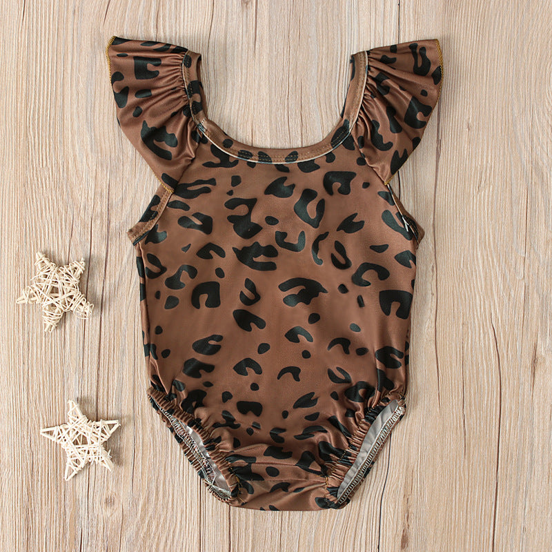Maillot de bain imprimé léopard pour enfants