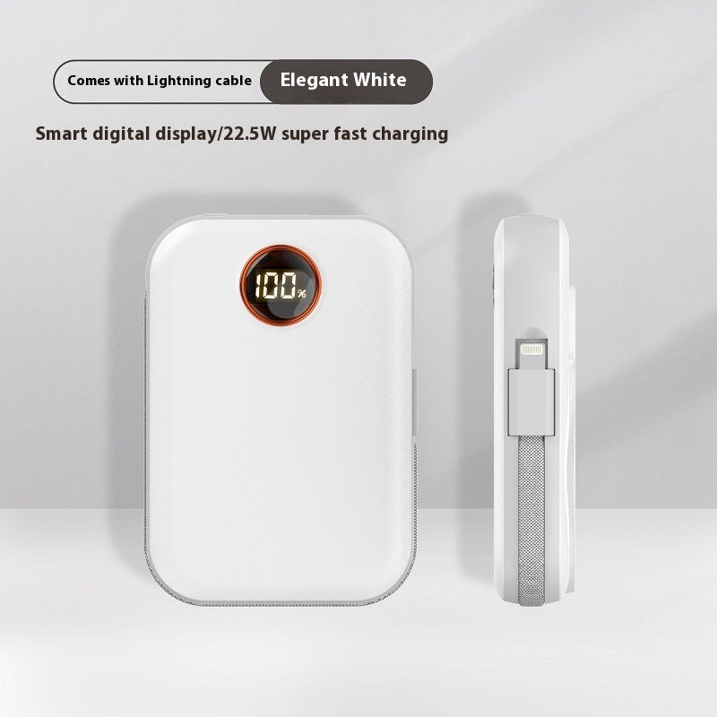 Magnetic avec câble affichage numérique charge rapide alimentation portable