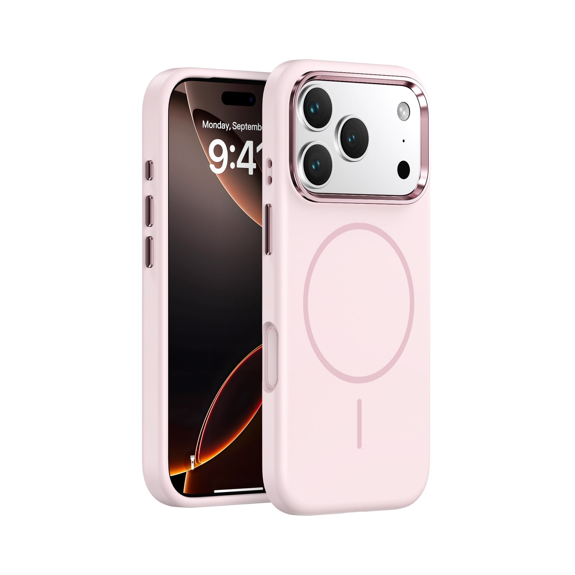 Métal Grand trou magnétique peau sentir tout-inclus Case téléphone