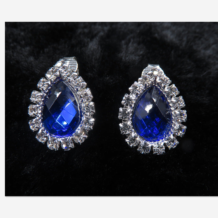La Bijoux Mariée Couleur Boucles d'oreilles Diamant Collier ensemble de collier de mode peut être personnalisé