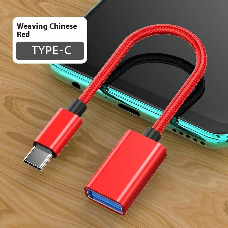 OTG USB Adaptateur Cable Phone Fast Charge Car Read USB Drive