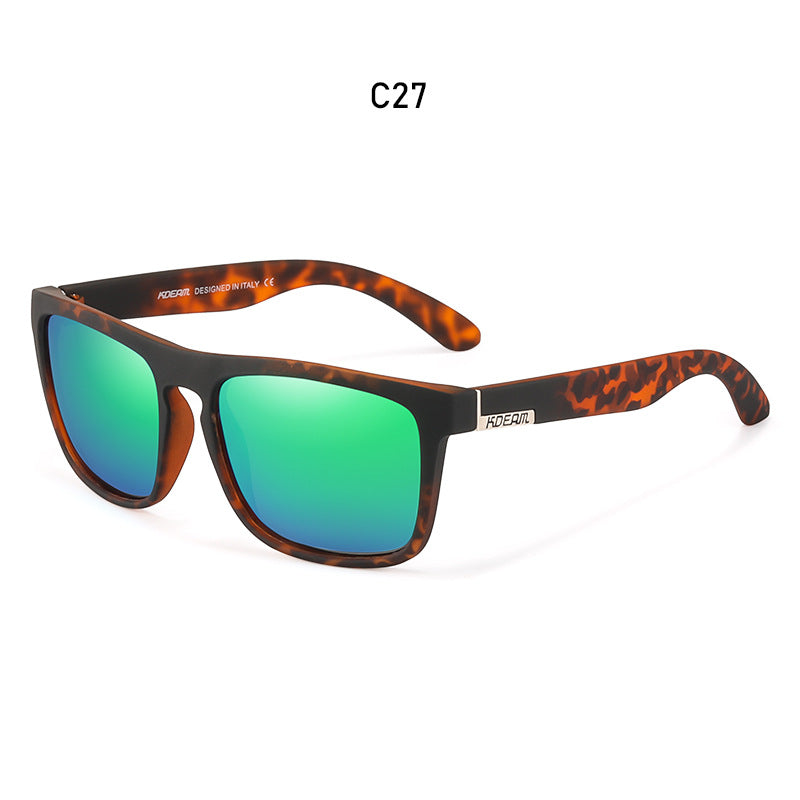 Boite Lunettes de soleil de conduite colorées Lunettes de soleil de sport polarisé pour hommes