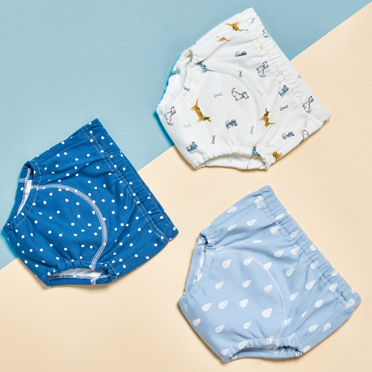 Pantalon d'entraînement pour bébé Gauze Pure Coton Breathable 3 Pack