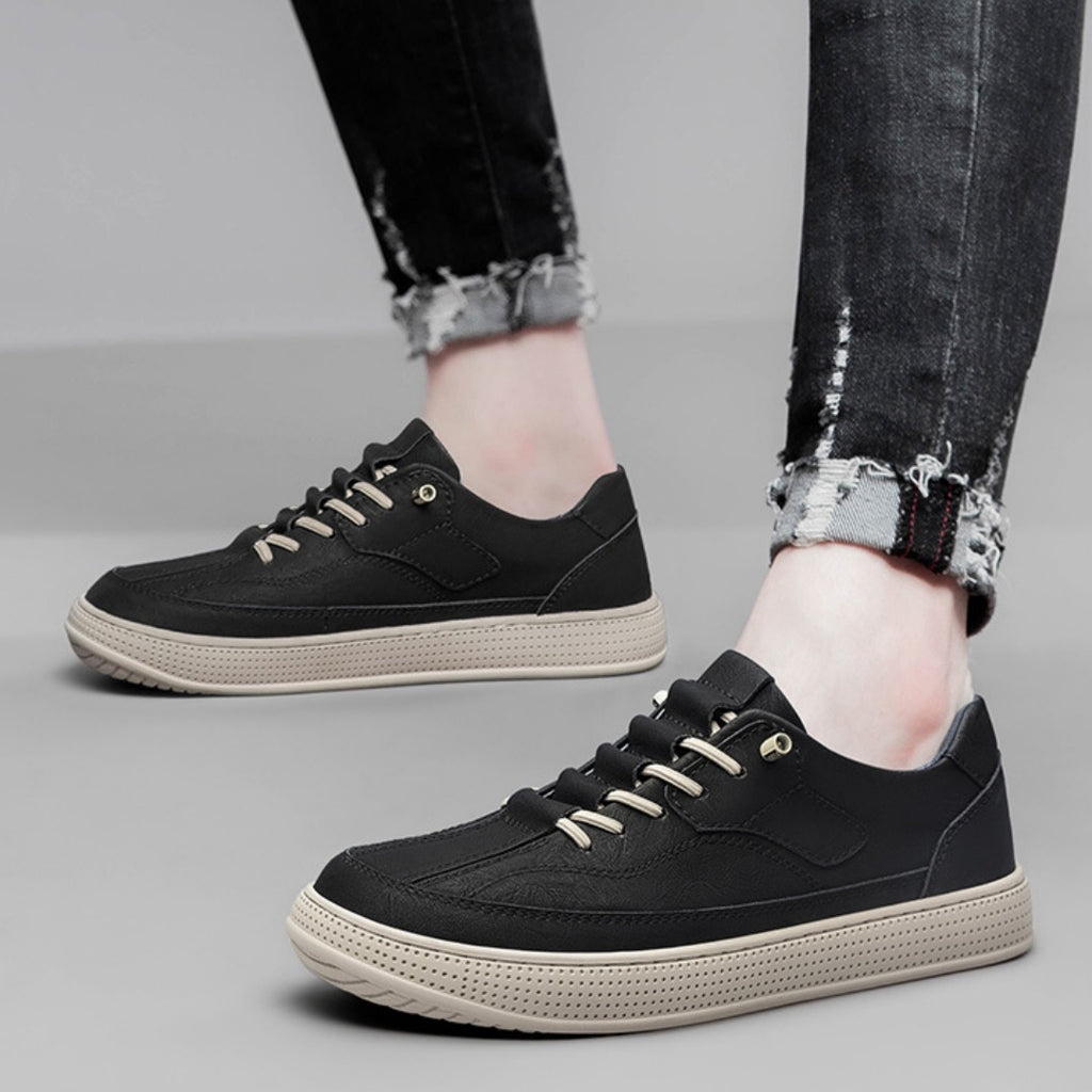 Chaussures de skateboard casual respirant en surface de la tête ronde homme