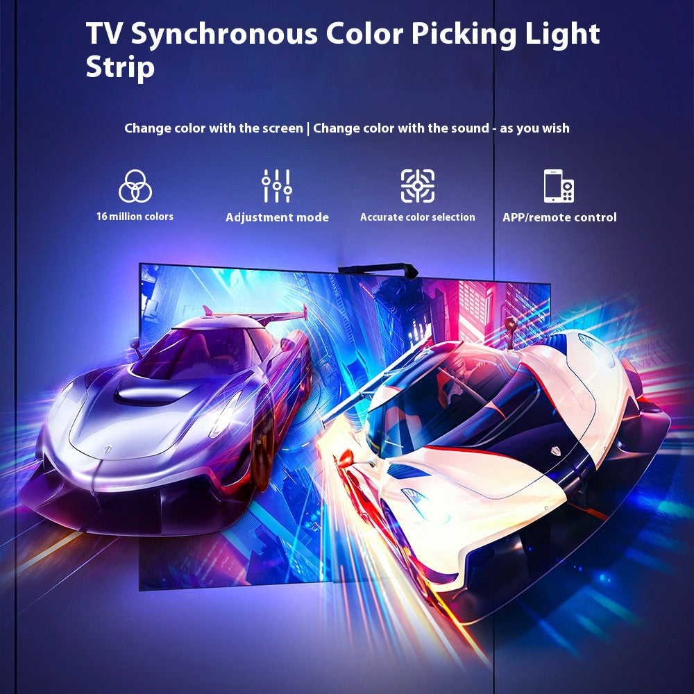 TV Même écran Ambiance Lumière Écran intelligent Lien lumineux synchrone Lumière intelligente colorée