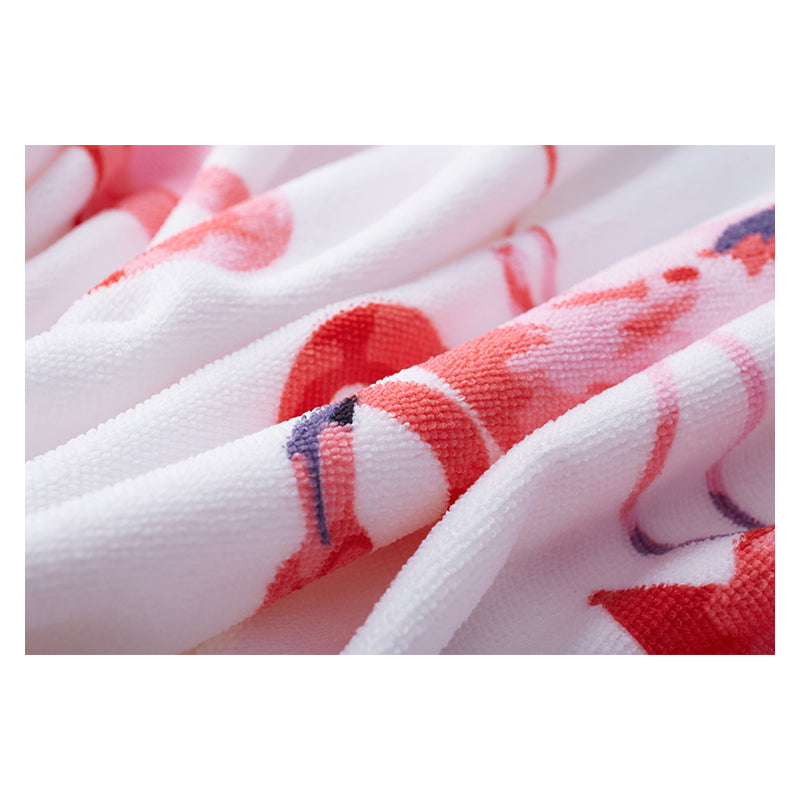 Serviette de plage imprimée en microfibre