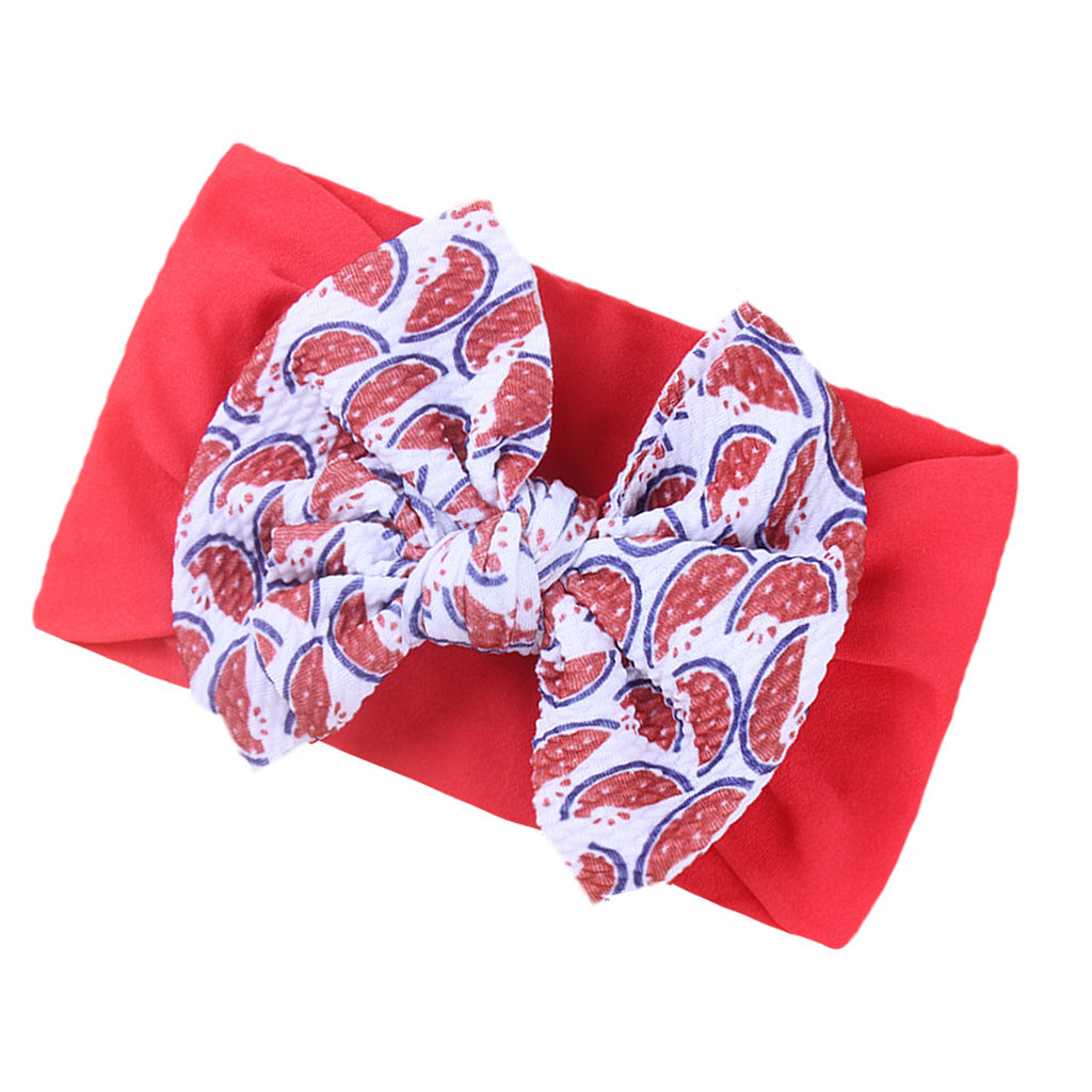 Mode Enfants Double couche imprimé Bow Bandana