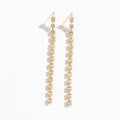Boucles d'oreilles longues verticales Baguette CZ