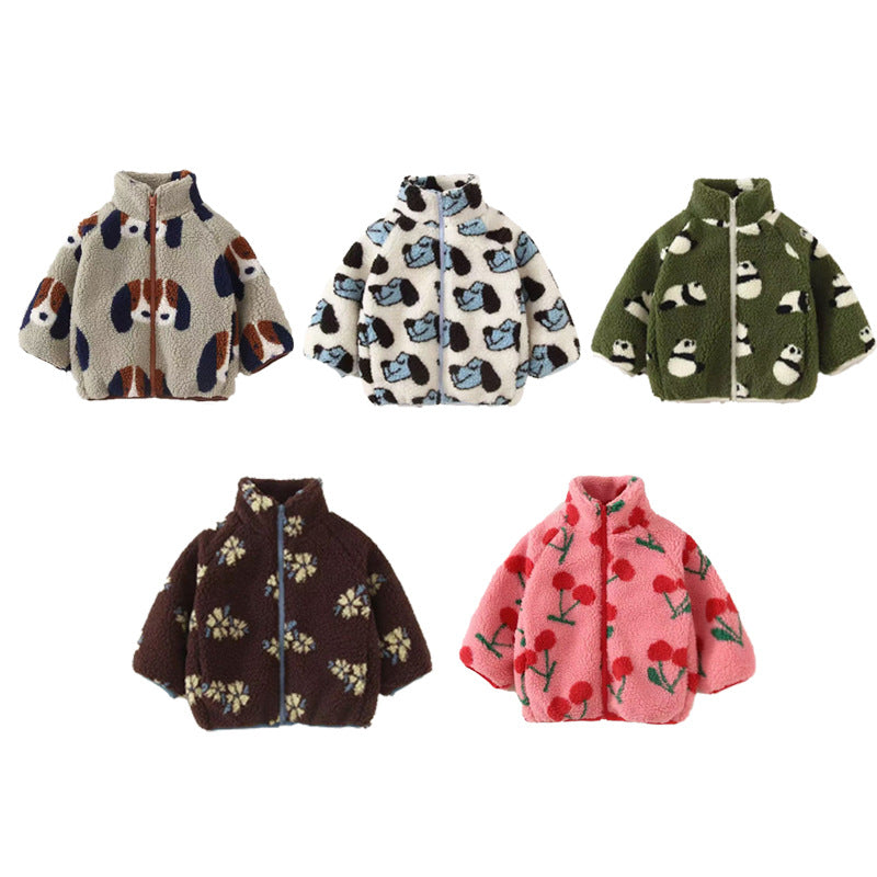 Veste en polaire épaissée fille pour enfants