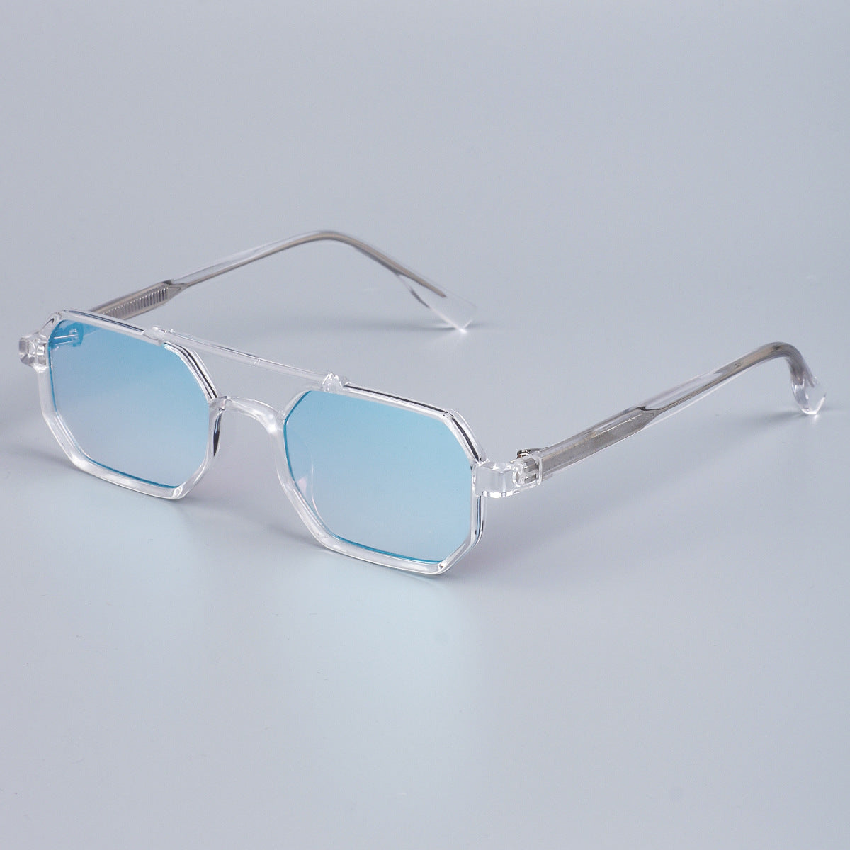 Lunettes de soleil mode européenne et américaine double pont